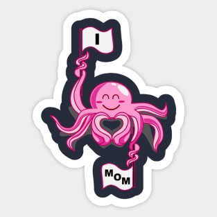 octopus love mom Sticker